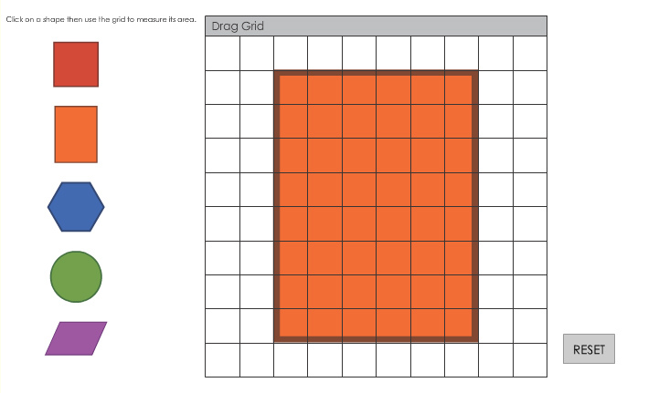 Measuring area using grids