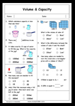 Volume and Mathematics for Year 4