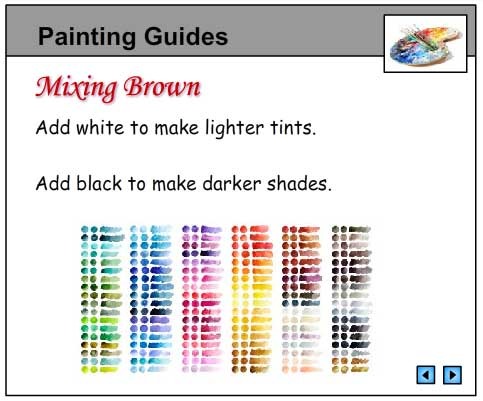 Mixing Tints and Shades of Brown - Studyladder Interactive Learning Games
