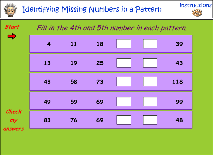 identifying-missing-numbers-in-a-pattern-studyladder-interactive