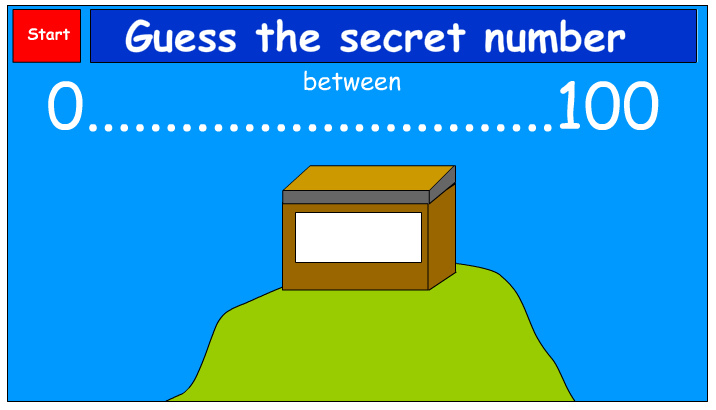 Number guessing game - Higher or lower (numbers up to 100)