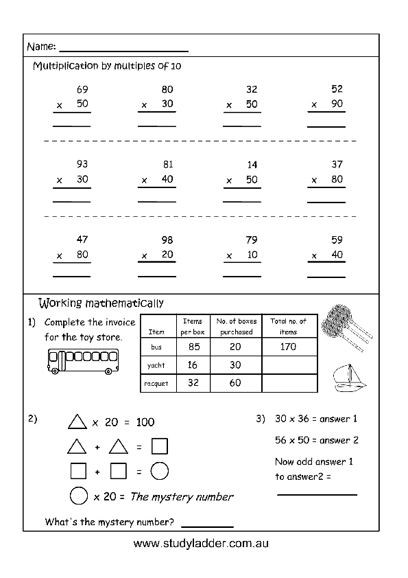 multiplying-multiples-of-10-by-1-digit-numbers-a5-worksheet