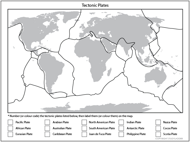 The Theory Of Plate Tectonics Worksheets