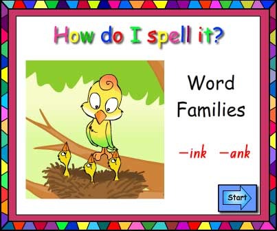 Word Families -ink and -ank