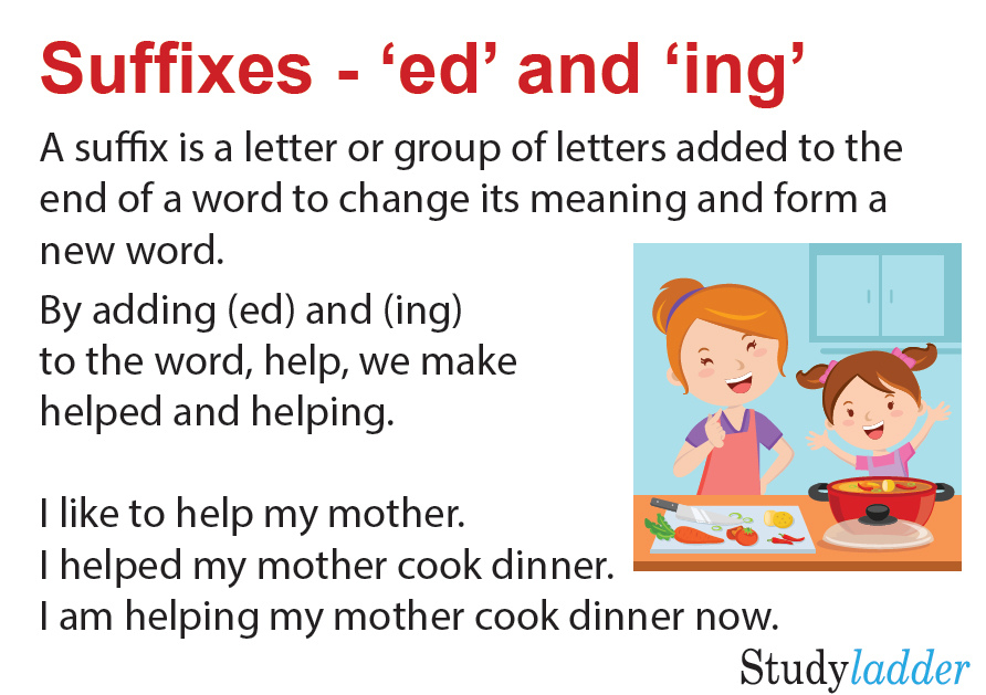 Suffixes ed And ing Studyladder Interactive Learning Games